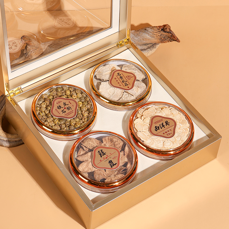 沈之问西洋参玛咖陈皮石斛礼盒元气四宝组合送长辈滋补营养品高清大图