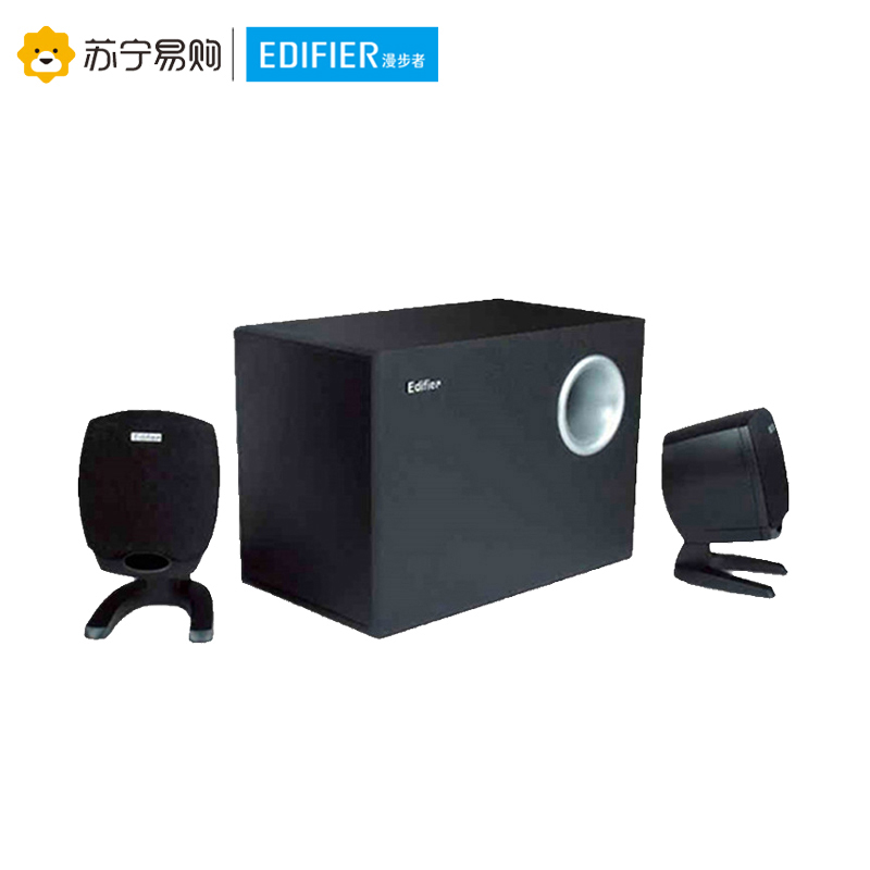 Edifier/漫步者 R201TIII 2.1声道多媒体电脑台式电脑有源音响低音炮音箱 黑色