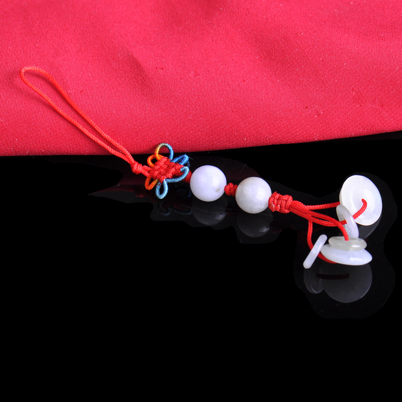 梦克拉Mkela 翡翠包包链手机链挂件挂饰 涵义 手机链 手机坠 手工编织 钥匙坠 玉石平安扣包链高清大图