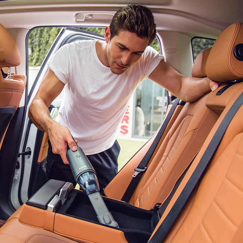 摩飞电器(MORPHY RICHARDS)车载汽车吸尘器无线充电家车两用大功率手持式空气净化器MR3936灰色高清大图