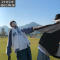 SUNTEK@ 字母印花情侣装棒球服外套春秋男生港风宽松潮牌夹克夹克