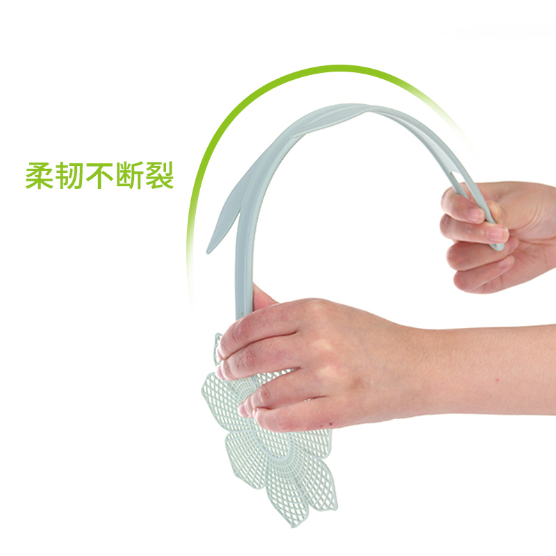 3个装苍蝇拍花型 可爱纳丽雅手动加长手柄 夏季卡通家用拍捕灭蝇