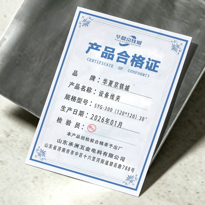 华夏京铁城 设备线夹 SYG-300(120*120)30° 个高清大图