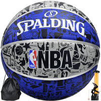 斯伯丁(SPALDING)篮球 NBA涂鸦系列橡胶篮球街头室外篮球 83-176