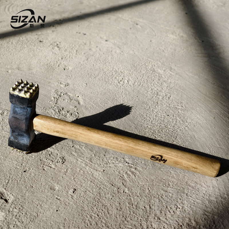 斯赞 合金锤凿毛锤 木柄16齿*16齿 把高清大图