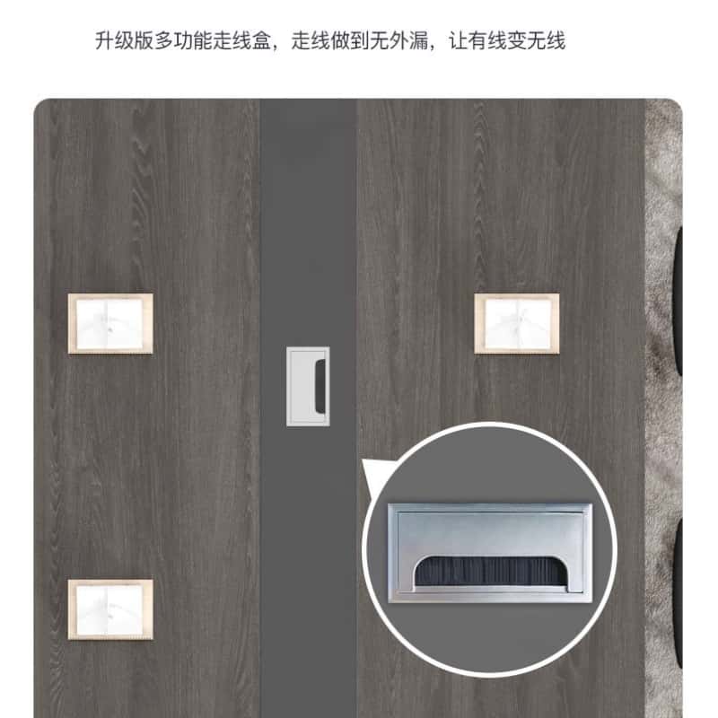 鑫木樽会议桌280*120*75cm十椅套高清大图