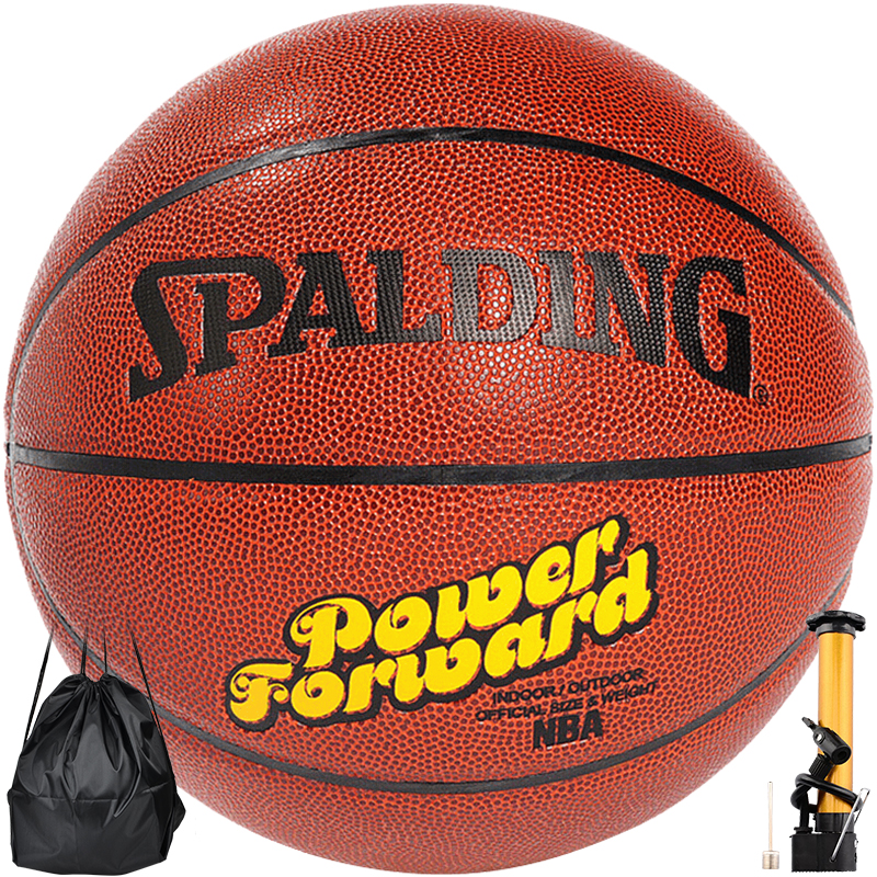 SPALDING 斯伯丁NBA掌控篮球室内外比赛7号PU材质蓝球儿童lanqiu高清大图