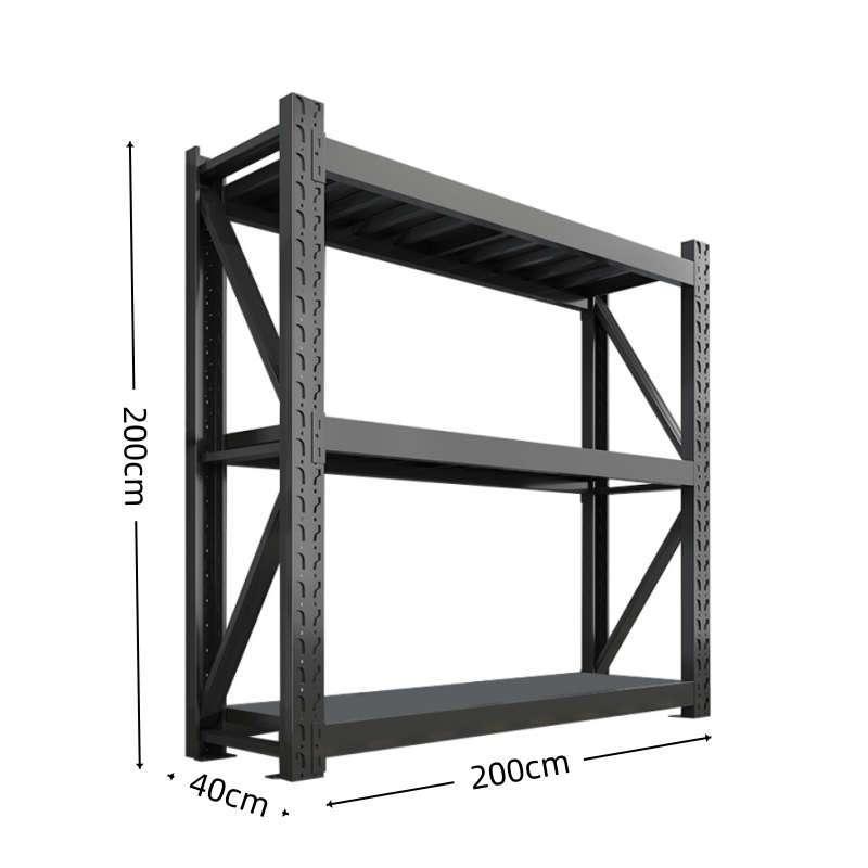 凡尔尚三层货架置物架 三层货架储物架2000*400*2000mm承重500kg组