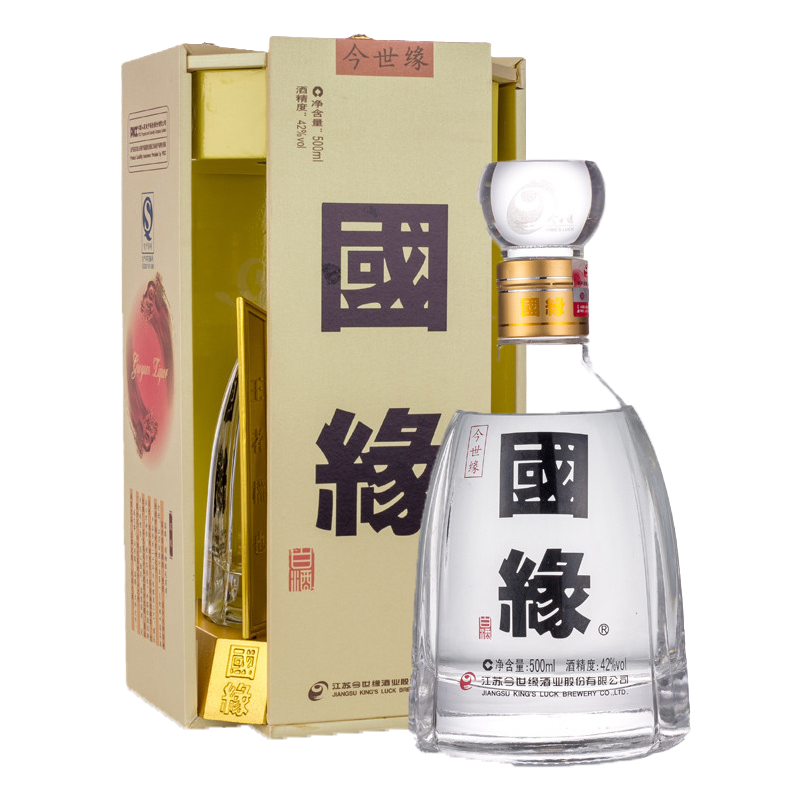 国縁（GUOYUAN）　今世缘 国缘 四开 42%vol 幽雅醇厚型白酒 国縁（GUOYUAN） 今世缘 国缘 四开 42%vol 幽雅醇厚型白酒（今世