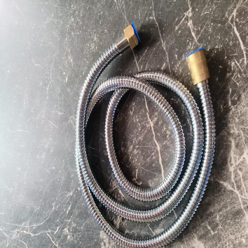 国标四分接口大流量钢丝软管1.5米 单位/条高清大图