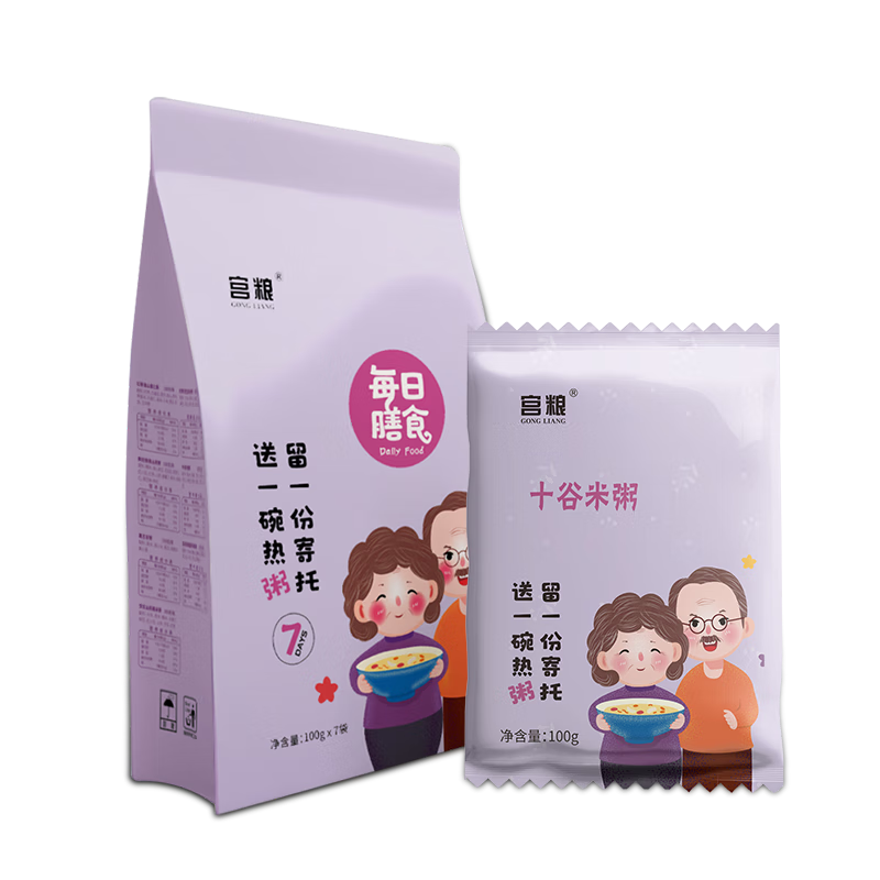宫粮 -每日膳食营养粥(老人款)(100g/袋/7袋)