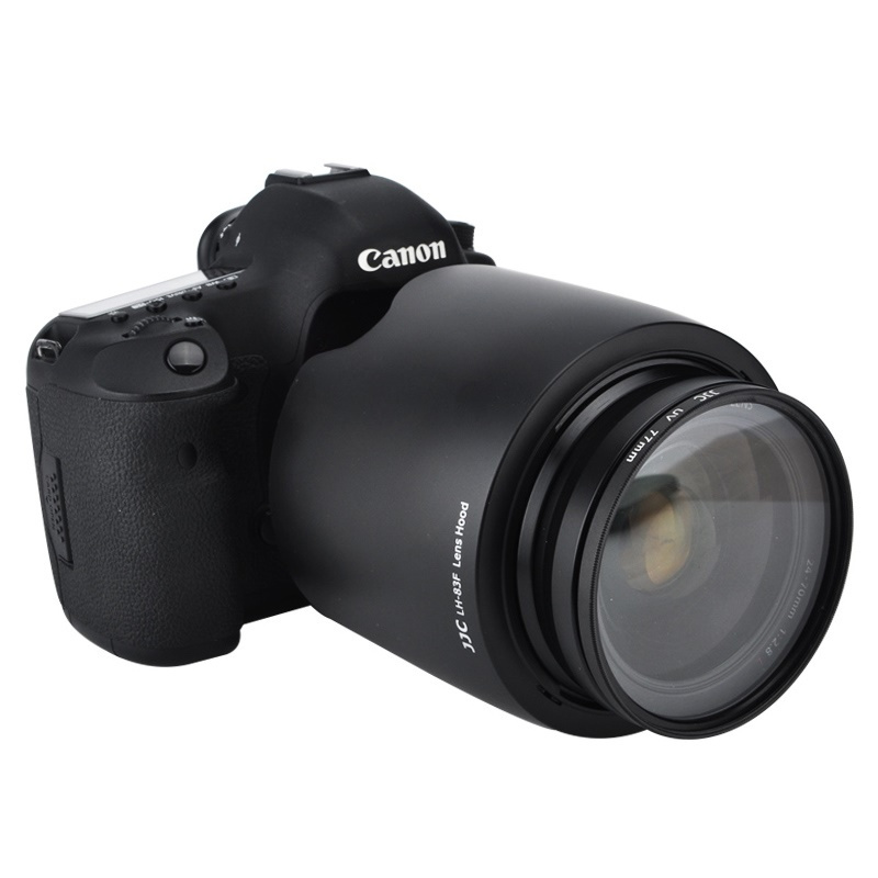 企采严选JJC 佳能EW-83F遮光罩 适用佳能24-70一代镜头配件 24-70mm F2.8 77mm