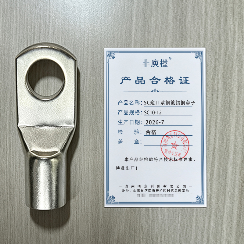 非庾樘 SC窥口紫铜镀锡铜鼻子 SC10-12 个高清大图