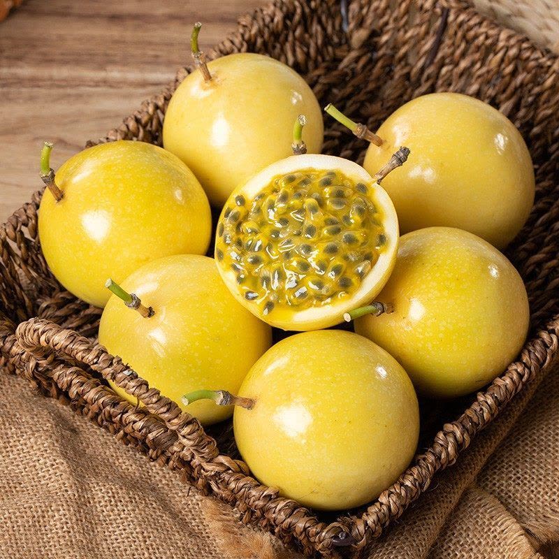 星派果黄金百香果带箱3/5斤礼盒装特级大果新鲜孕妇水果一级甜黄色黄金果整箱送开果器图片