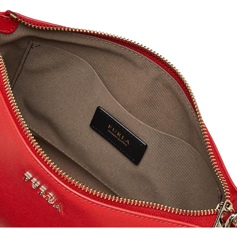 FURLA女士 textured皮革单肩包小巧多口袋金属扣锁实用百搭配饰日高清大图