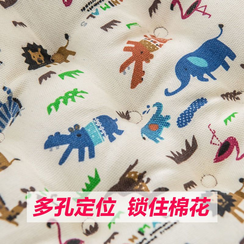 亚麻圆形坐垫汽车增高垫办公室坐垫椅子垫圆坐垫加厚绑带防滑