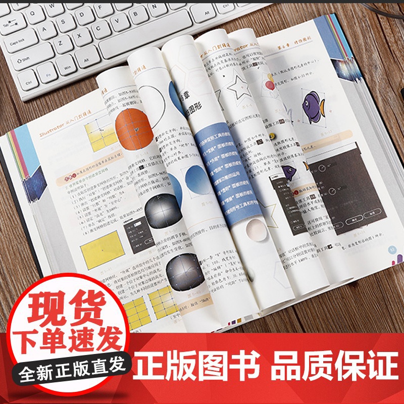 Illustrator从入门到精通 平面广告设计视频教程入门书 自学软件平面设计书籍 ai教程零基础ai绘图插画制作软件高清大图
