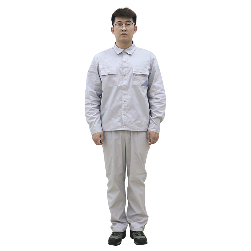 燕舞 JZYGJ2017NQJ1007 防静电工作服 夏季款 165-185码 定制商品（计价单位：套） 浅灰色 165 浅灰色