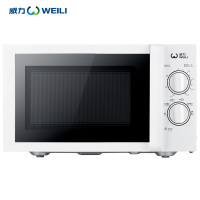 23MX21威力(WEILI)微波炉家用23升大容量800瓦速热均匀立体加热解冻机械转盘式双旋钮可视化门窗侧拉门