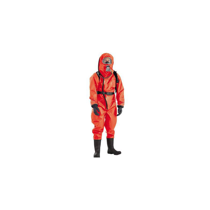 霍尼韦尔 EasyChem 1400020-XXL-44 防微生物橘红色外置防化衣服 XXL码