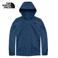 The North Face北面单层夹克男春秋户外防水透气连帽运动夹克单层潮牌外套