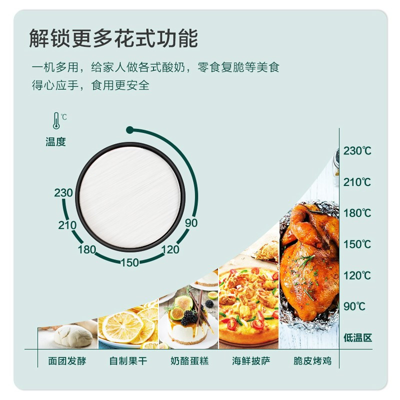 格兰仕40L大容量电烤箱独立控温机械式K40