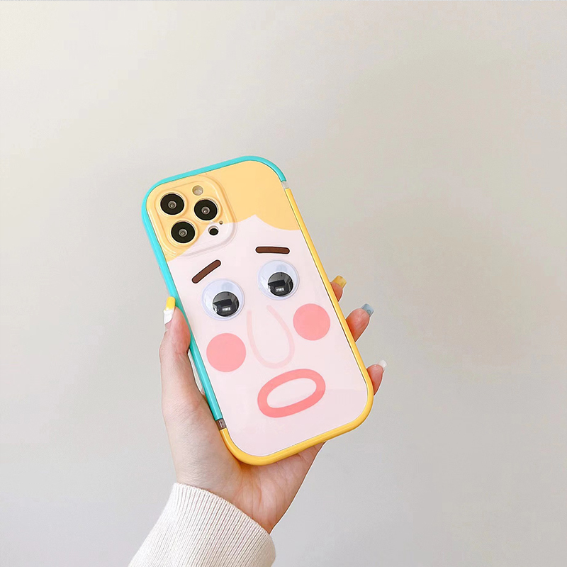 卡绮苹果13手机壳iPhone12新款11promax蓝头发表情包xsmax女款x全包8plus镜头iPhone创意