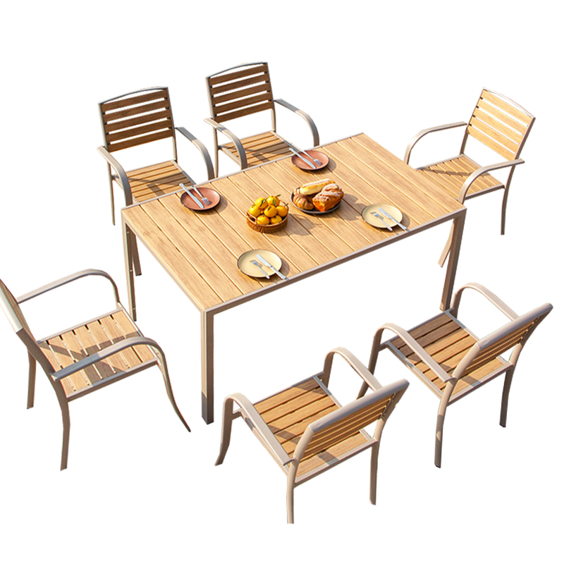 汐户外桌一桌六椅套高清大图