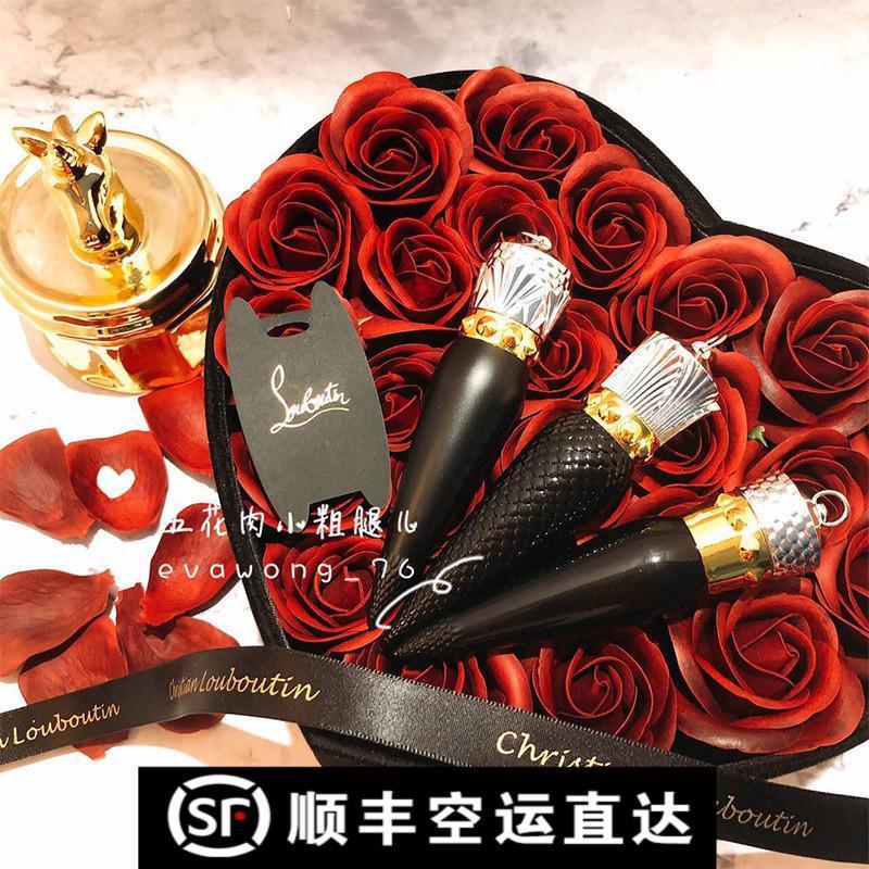 萝卜丁口红christianlouboutincl口红萝卜丁女王权杖黑管口红001m刻字