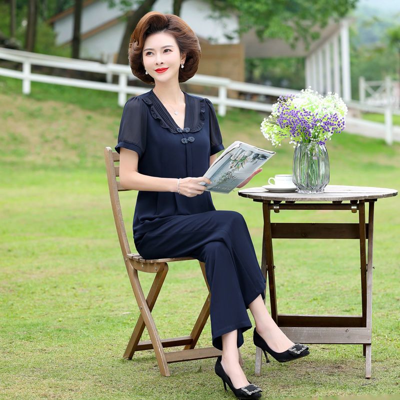 琼斯维格夏装时尚套装女休闲女装套装夏季新款气质洋气减龄两件