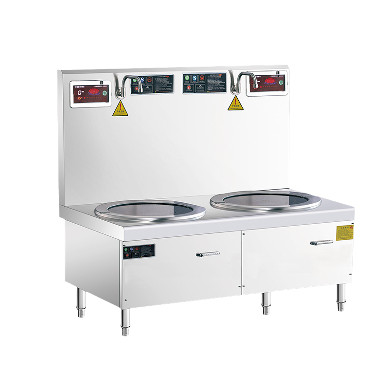 疆途者 商用电磁矮汤炉熬汤锅 双头12KW SJTZ-1RH-8014高清大图