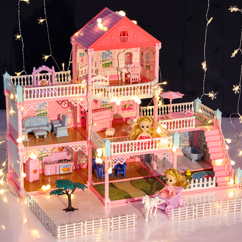 儿童过家家玩具别墅多层城堡装扮公主娃娃屋小伶玩具女孩生日 4间二层