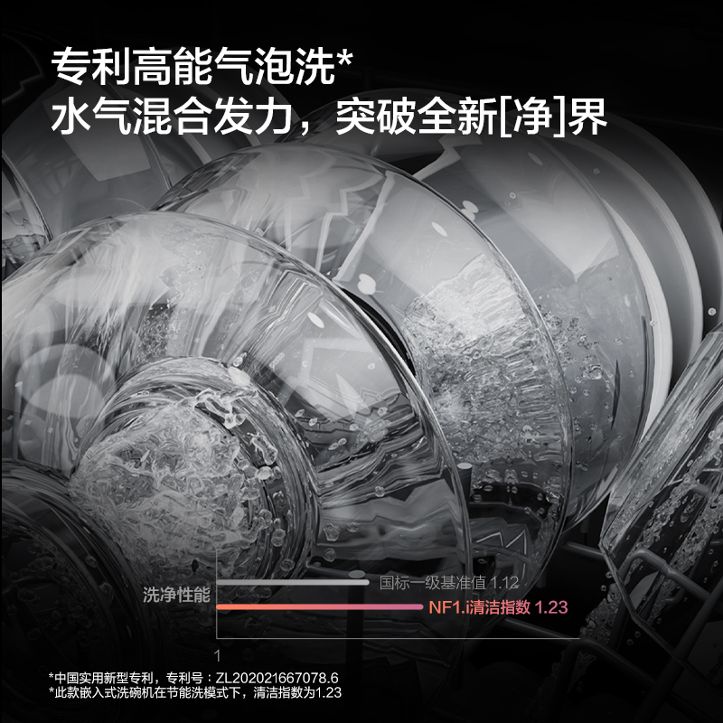 [焕新升级]方太灶下嵌入式洗碗机NF1.i白大容量洗消烘99.9999%除菌率除存12套大容量 4+4+7洗涤程序