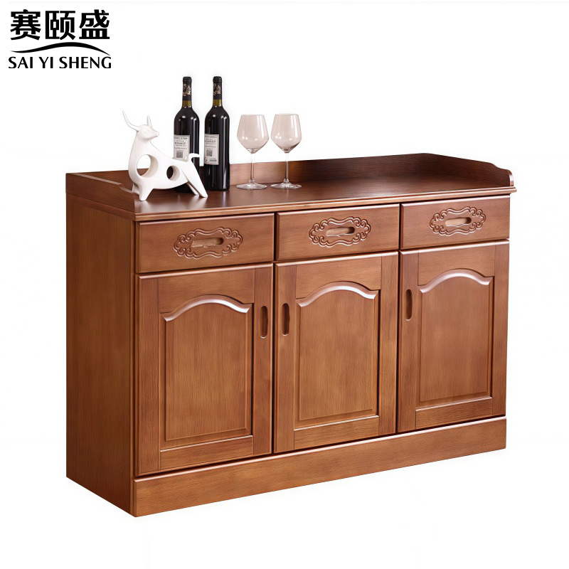 赛颐盛实木茶水柜高清大图