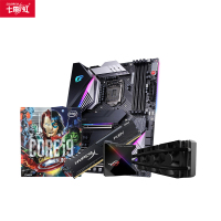 七彩虹iGame Z490 Vulcan X V20主板搭10900KA CPU+金士顿内存+华硕龙神360水冷散热器