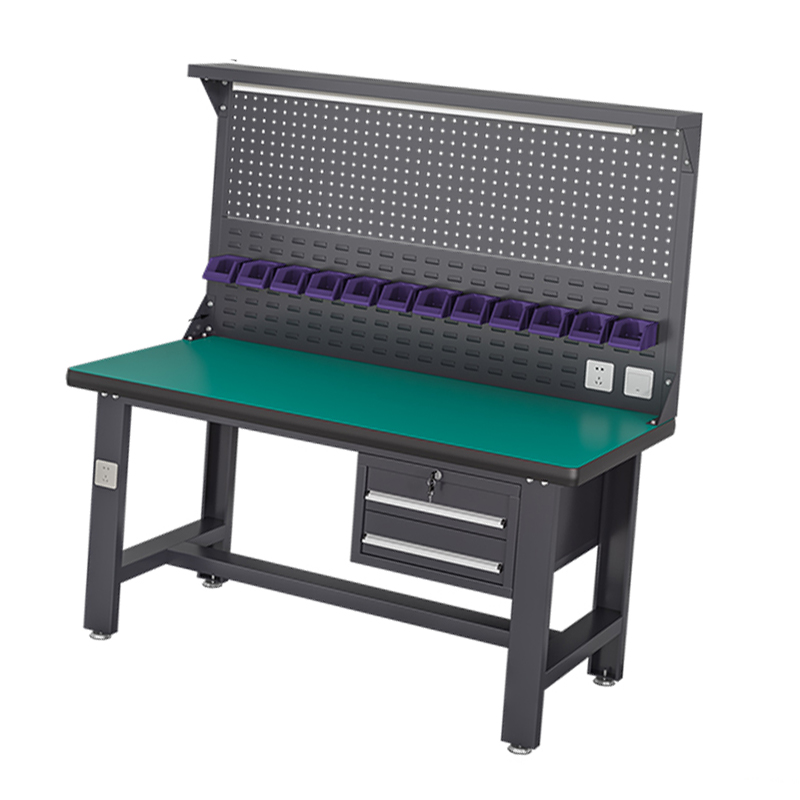 汐重型钳工操作台 工具桌120cm张高清大图