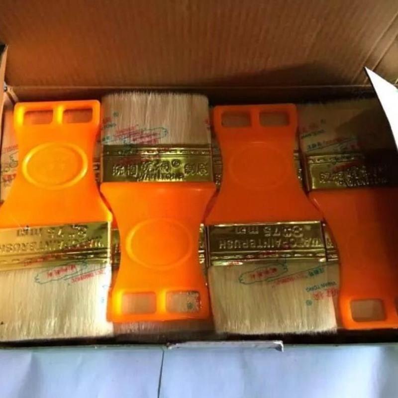 塑料柄羊毛刷子油漆刷清洁软毛小刷子乳胶漆刷染料刷涂料刷不掉毛 3寸1把