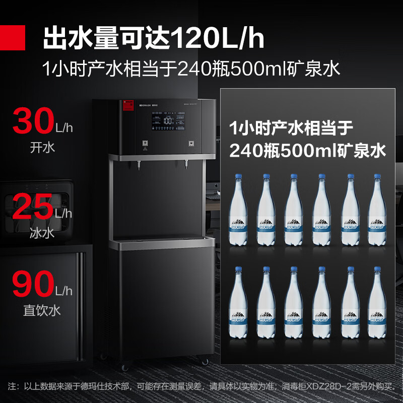 德玛仕(DEMASHI) 商用净水器饮水机SRZ-20/SRZ-2L-L10 一开一冰 RO过滤高清大图