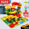 真智力小颗粒百变滑道滚珠拼插积木多轨道拼装滚球益智儿童玩具礼物 168粒[小颗粒]1底板4球收纳桶 赠拆件器手指陀螺