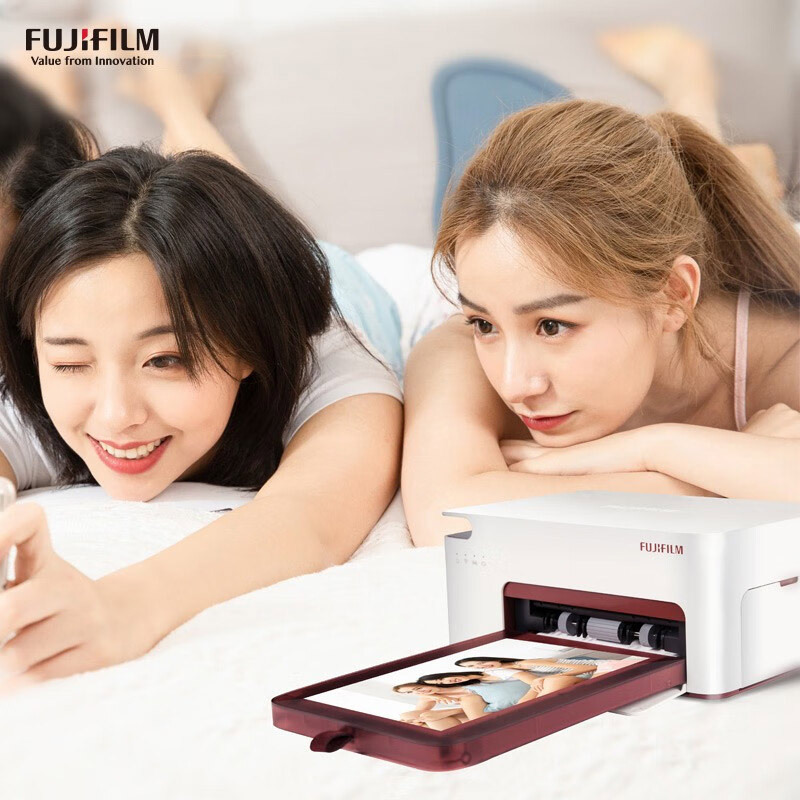 富士(FUJIFILM)PSC2D 小俏印白色二代(官方标配) 手机无线照片打印机照片冲印机(内置电池版)送女友送闺蜜生日纪念日礼物高清大图