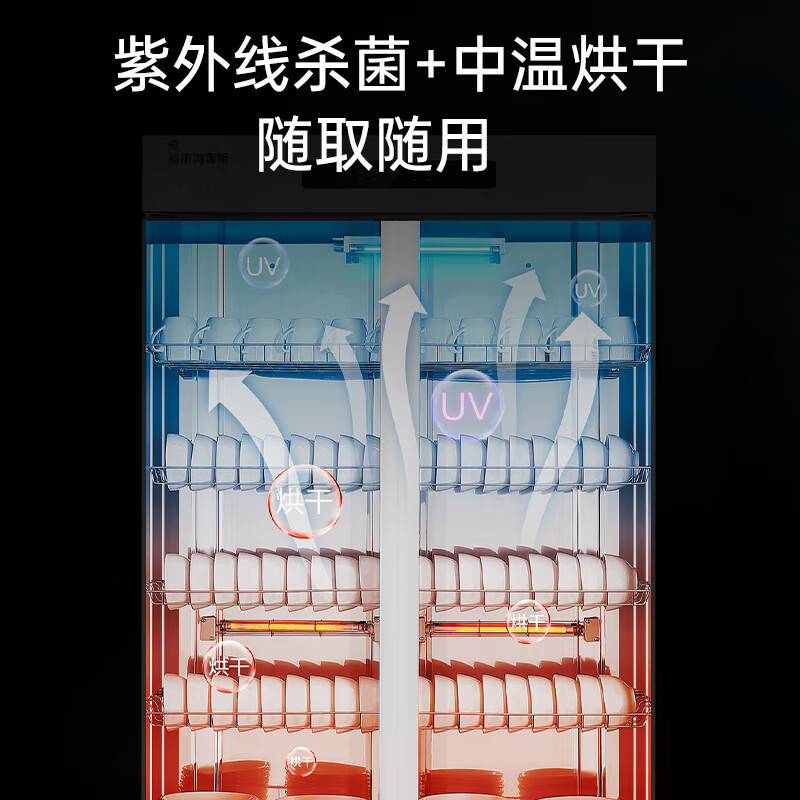 容声(RONGSHENG)消毒柜商用大容量餐饮立式双开门消毒碗柜 不锈钢双门商用430L大容量700-RD309高清大图