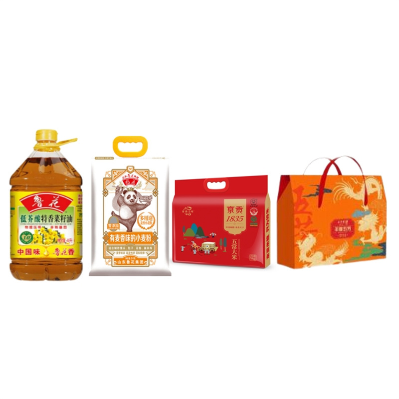 SN28 米油粽套餐(品质) 五芳粽子1760g*1+菜籽油4L*1+ 小麦粉5kg*1+五常大米5kg*1