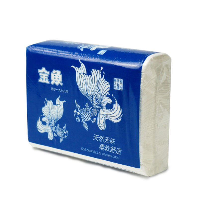 [精选]金鱼牌(GOLDFISH)擦手纸 商务用纸 单层擦手纸 200张 * 20包 / 箱