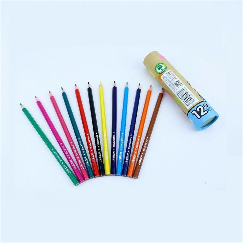 晨光文具24色无木铅笔awp343333筒视频