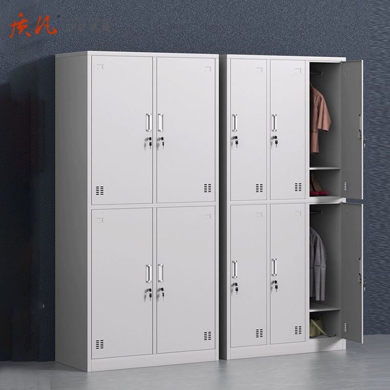 质凡六门更衣柜员工柜铁皮柜储物柜办公柜类简约现代金属柜子其他