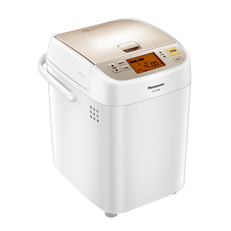 松下(Panasonic)面包机 家用早餐机 多功能烤面包机和面机 全自动可预约智能揉面SD-P1000高清大图