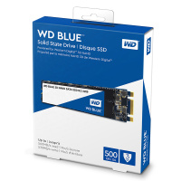 西部数据（WD）500G SSD固态硬盘 M.2接口(SATA总线) Blue系列-3D进阶高速读写版蓝盘