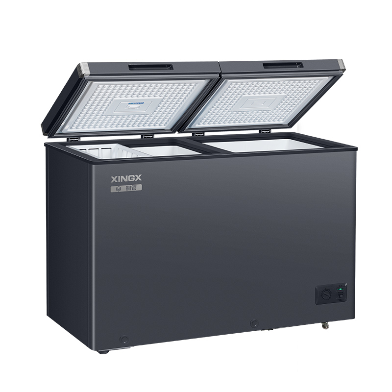 星星XINGX 双温卧式冷藏冷冻家用冷柜晶钻包角中梁除霜 冷藏铜管蒸发器 BCD-220C/DC高清大图