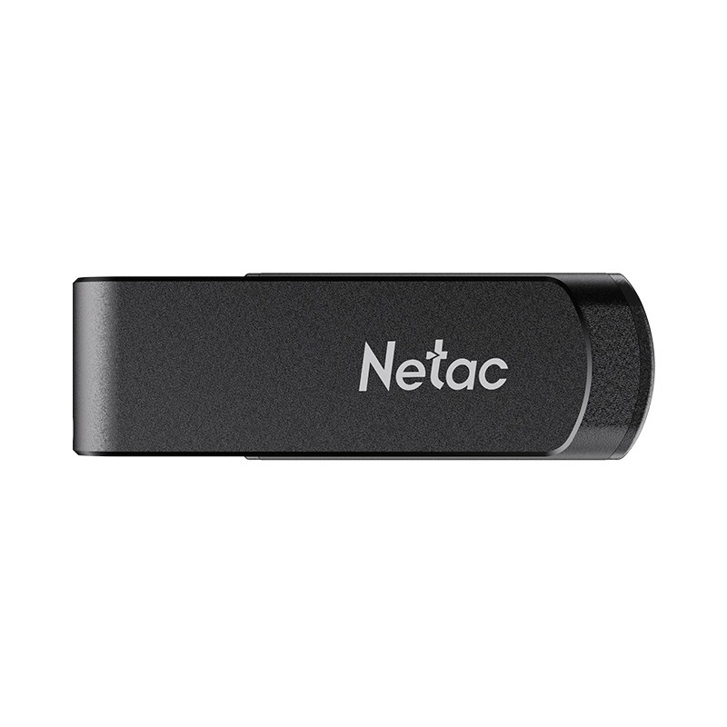 朗科(Netac)G726 U盘USB3.2旋转金属64GB(单位:个)黑色