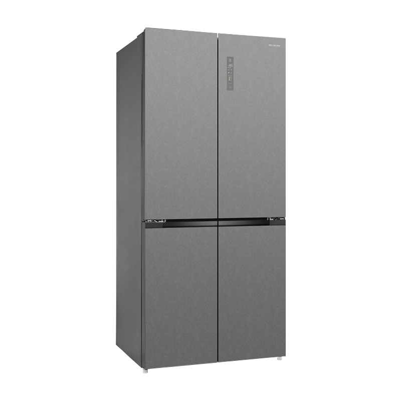 美菱变频十字对开门冰箱BCD-502WSP9BZ,502升丝蕴灰净味杀菌自动除霜干湿分储高清大图